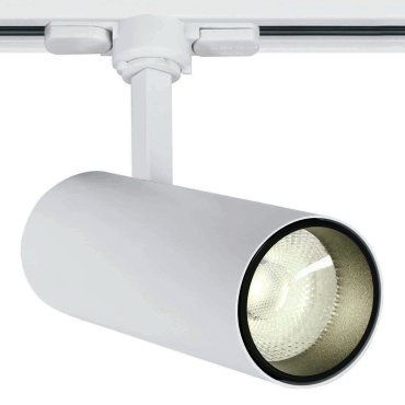 ONE Light COB Cylinder - Stromschienenstrahler mit COB LED - 3-Phasen-Schienensystem - Ø 5,5 x 14,7 cm - inkl. 10W LED - weiß - Lichtfarbe warmweiß