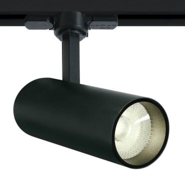 ONE Light COB Cylinder - Stromschienenstrahler mit COB LED - 3-Phasen-Schienensystem - Ø 5,5 x 14,7 cm - inkl. 10W LED - schwarz - Lichtfarbe warmweiß