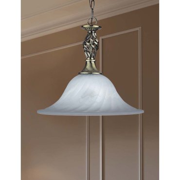 Searchlight Cameroon - Hängeleuchte - Ø 33 x 81 cm - Messing antik