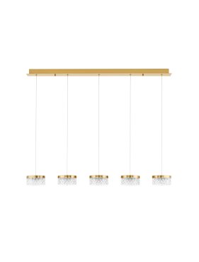 Nova Luce Bion - Hängelampe - 115 x 120 x 15 cm - 32W LED inkl. - messing gold