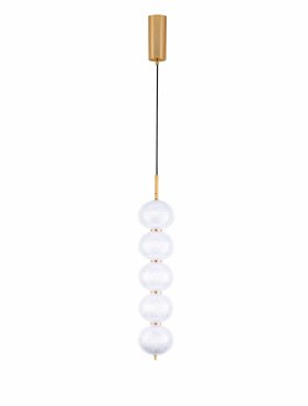 Nova Luce Klelia - Hängelampe - Ø 15 x 150 cm - 30W dimmbar LED inkl. - messing gold
