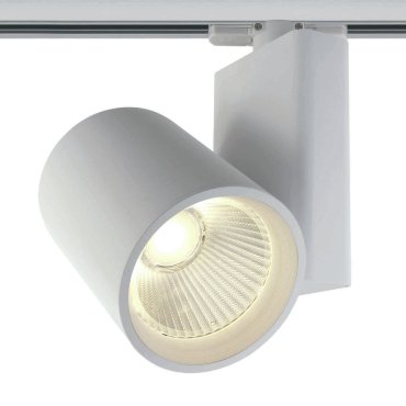 ONE Light COB Track Spot - Stromschienenstrahler mit COB LED - 3-Phasen-Schienensystem - Ø 10 x 14 cm - 42W LED inkl. - weiß - warmweiße Lichtfarbe