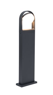 Lutec Fele - Gartenleuchte - 7,5 x 20 x 70 cm - 13,5W LED inkl. - IP54 - dunkelgrau