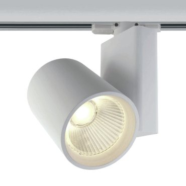 ONE Light COB Track Spot - Stromschienenstrahler mit COB LED - 3-Phasen-Schienensystem - Ø 9 x 14 cm - inkl. 30W LED - weiß - Lichtfarbe warmweiß