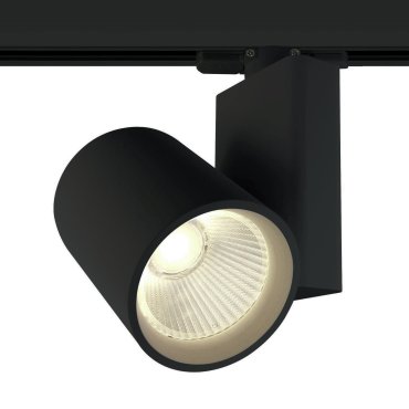 ONE Light COB Track Spot - Stromschienenstrahler mit COB LED - 3-Phasen-Schienensystem - Ø 9 x 14 cm - inkl. 30W LED - schwarz - Lichtfarbe warmweiß