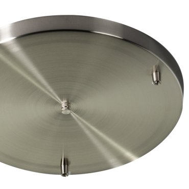 ETH - Deckenplatte für 3 Lichtpunkte - Ø 35 x 2 cm - Stahl