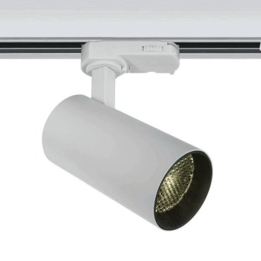 ONE Light COB Compact Cylinder - Stromschienenstrahler - 3-Phasen-Schienensystem - Ø 5,5 x 11 cm - 12W LED inkl. - weiß