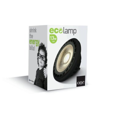ONE Light R111 GU10 LED - Ø 11,1 x 6,9 cm - GU10 - 13W nicht dimmbar - schwarz - 4000K