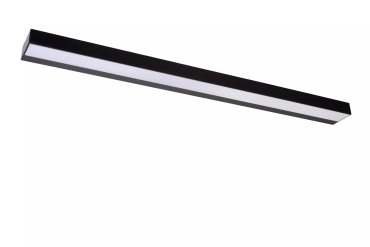 Lucide Alexa - Wandleuchte länglich - 13W LED inkl - 90 x 8 x 3,6 cm - IP44 - schwarz