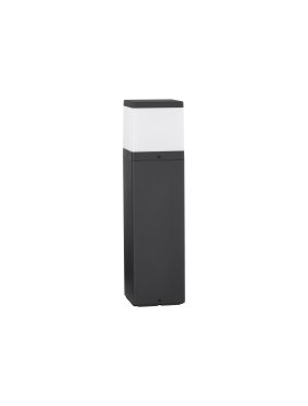 Nova Luce Ferron - Gartenleuchte - 13 x 50 x 13 cm - IP65 - dunkelgrau