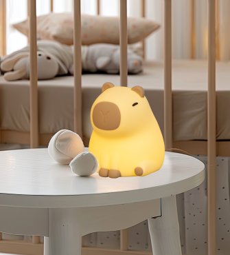 Fischer &amp; Honsel Piggy - Nachtlicht - 10 x 11 x 12 cm - 0,5W RGBW LED inkl. - braun