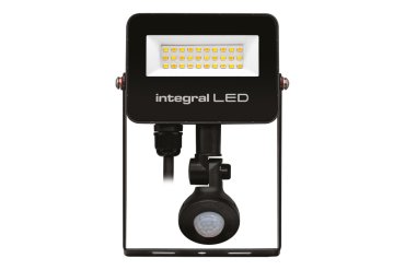 Integral LED Super Slim 2 – strahler mit bewegungsmelder – 12,9 x 3,9 x 17,2 cm – 10W LED inkl. – via Tuya Smart - einstellbare Lichtfarbe - IP67 – schwarz