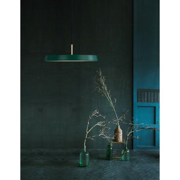 Nova Luce Vetro - Hängeleuchte - Ø 50 x 130 cm - 37W LED inkl. - matt grün