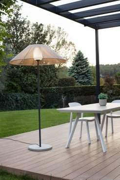 Faro Saigon - Außen-Stehleuchte - Ø 35 x 195 cm - IP65 - grau und beige