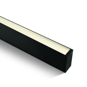ONE Light LED Linear Profile Medium - 7 x 3,5 cm - 150 cm Länge - 50W LED inkl - schwarz - warmweiße Lichtfarbe