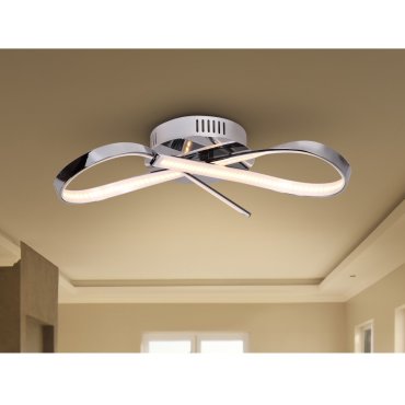 Maxlight Infinity - Deckenleuchte - 15 x 14 x 45 cm - 14W LED inkl - Chrom