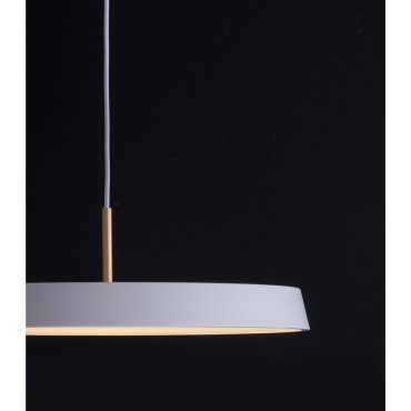 Nova Luce Vetro - Hängeleuchte - Ø 50 x 130 cm - 37W LED inkl. - matt weiß