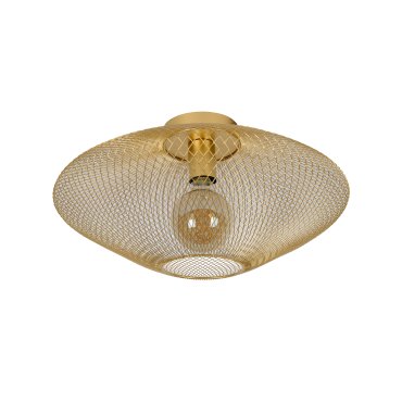 Lucide Mesh - Deckenleuchte - Ø 45 x 24 cm - Mattgold und Messing