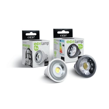 ONE Light MR16 GU10 COB LED Dimmbar - Ø 5 x 5,5 cm - GU10 - 6W dimmbar - 3000K - weiß
