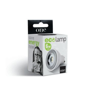 ONE Light MR16 Colours - Ø 5 x 5,5 cm - GU10 - 6W nicht dimmbar - blaue Lichtfarbe - weiß