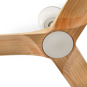 Faro Heywood L - Deckenventilator - Ø 132 cm - matt Weiß und Kiefer