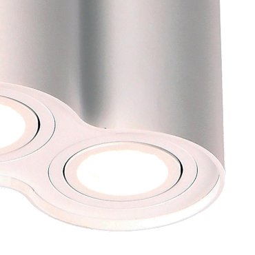 Maxlight Basic Round II - Aufbaustrahler 2L - 17 x 9 x 12 cm - weiß