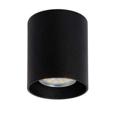 Lucide Bodi rund - Aufbaustrahler - Ø 8 x 9,5 cm - schwarz