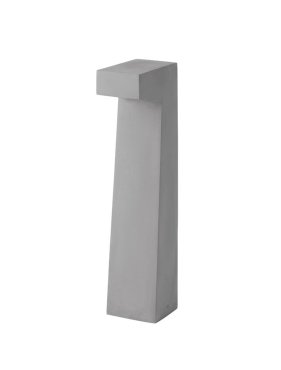 Nova Luce Aran - Gartenpfosten - 15 x 70 x 14 cm - 5W LED inkl. - IP65 - grau