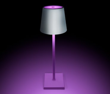 ONE Light Portable Trendy Light - wiederaufladbare Tischleuchte - Ø 11 x 38 cm - 3.5W dimmbare LED inkl. - RGB - IP54 - weiß
