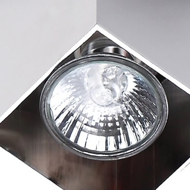 Maxlight Pet Square - Deckenleuchte - 7 x 7 x 9 cm - Chrom