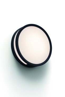 Lutec Rola - Außen-Decken-/Wandleuchte - Ø 18,3 x 4,8 cm - 13W LED inkl. - IP54 - schwarz