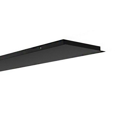 Artdelight Plate - Deckenplatte erweiterbar auf bis zu 15 Lampen - 160 x 30 x 3 cm - schwarz