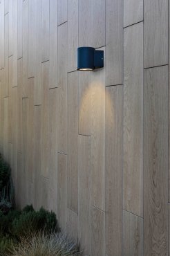 Faro Tond - Außenwandleuchte - Ø 8 x 9,5 x 10 cm - 6W LED inkl. 3000K - IP54 - dunkelgrau