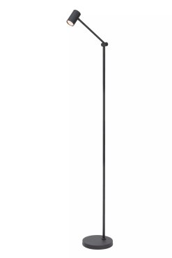 Lucide Tipik - wiederaufladbare Stehleuchte - 37,3 x 22 x 138 cm - 3 Stufen Dimmer - 3W LED inkl - schwarz