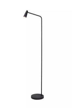 Lucide Stirling - wiederaufladbare Stehleuchte - 28 x 20 x 137,5 cm - 3 Stufen Dimmer - 3W dimmbare LED inkl. - schwarz