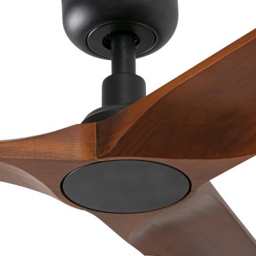 Faro Heywood S - Deckenventilator - Ø 90  cm - matt schwarz und dunkle walnuss