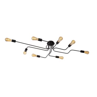 Lucide Lester - Deckenleuchte - 150 x 80 x 20 cm - schwarz