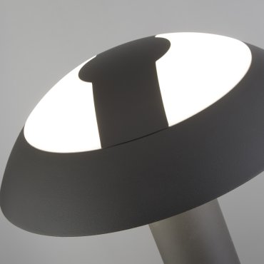 Searchlight Mushroom - Gartenleuchte - Ø 17 x 73 cm - 15W LED inkl. - IP44 - dunkelgrau