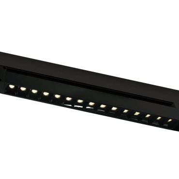 ONE Light Adjustable LED Linear Track Light - Stromschienenstrahler - 3-Phasen-Schienensystem - 48 x 3,3 x 4,5 cm - 15 x 1W LED inkl. - schwarz