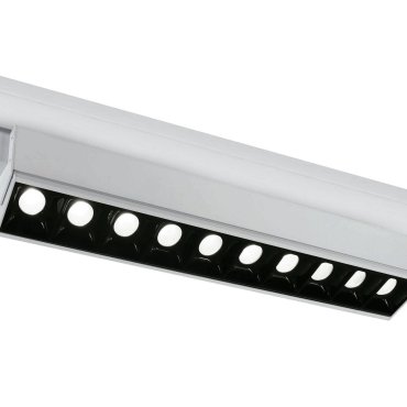 ONE Light Adjustable LED Linear Track Light - Stromschienenstrahler - 3-Phasen-Schienensystem - 58 x 6 x 8 cm - 10 x 5W LED inkl. - weiß - warmweiße Lichtfarbe