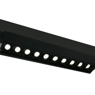 ONE Light Adjustable LED Linear Track Light - Stromschienenstrahler - 3-Phasen-Schienensystem - 58 x 6 x 8 cm - 10 x 5W LED inkl. - schwarz - weiße Lichtfarbe