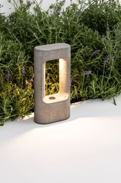Faro Totem - Sockel - 15 x 8,5 x 27,8 cm - 6,5W LED inkl. 2700K - IP55 - zementgrau