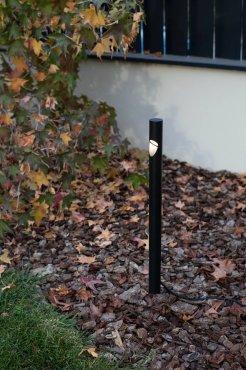 Faro Lünette - Gartenpfosten auf Erdspieß - Ø 4 x 80 cm - 8W LED inkl. - IP65 - schwarz