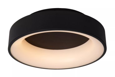 Lucide Mirage - Deckenleuchte - Ø 38 x 11,5 cm - 22W dimmbare LED inkl - schwarz