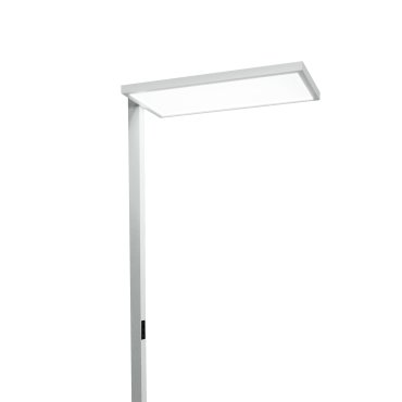 ONE Light Office Floor Stand Range - Stehleuchte - 200 cm - 60W dimmbare LED inkl - weiß