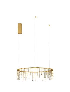 Nova Luce Stellar - Hängelampe - Ø 65 x 150 cm - 26W dimmbar LED inkl. - gold