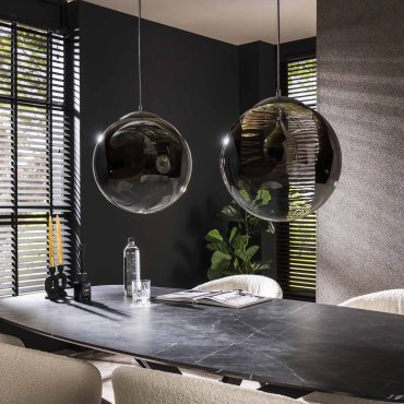 Vico Bubble Shaded XL - Hängeleuchte - 110 x 40 x 150 cm - schwarz