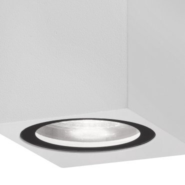 Nova Luce Nero - Außenwandleuchte - 6,7 x 8 x 8 cm - IP54 - weiß