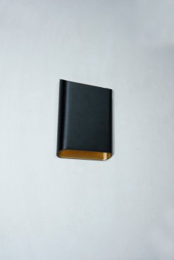 Artdelight Diaz Large - Wandleuchte - 4 x 14,5 x 20 cm - 2 x 6W LED inkl. - IP65 - schwarz mit gold