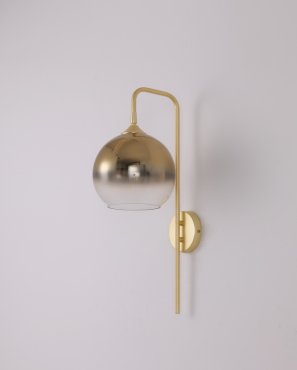 Artdelight Dajano - Wandleuchte - 15,5 x 54 cm - matt gold